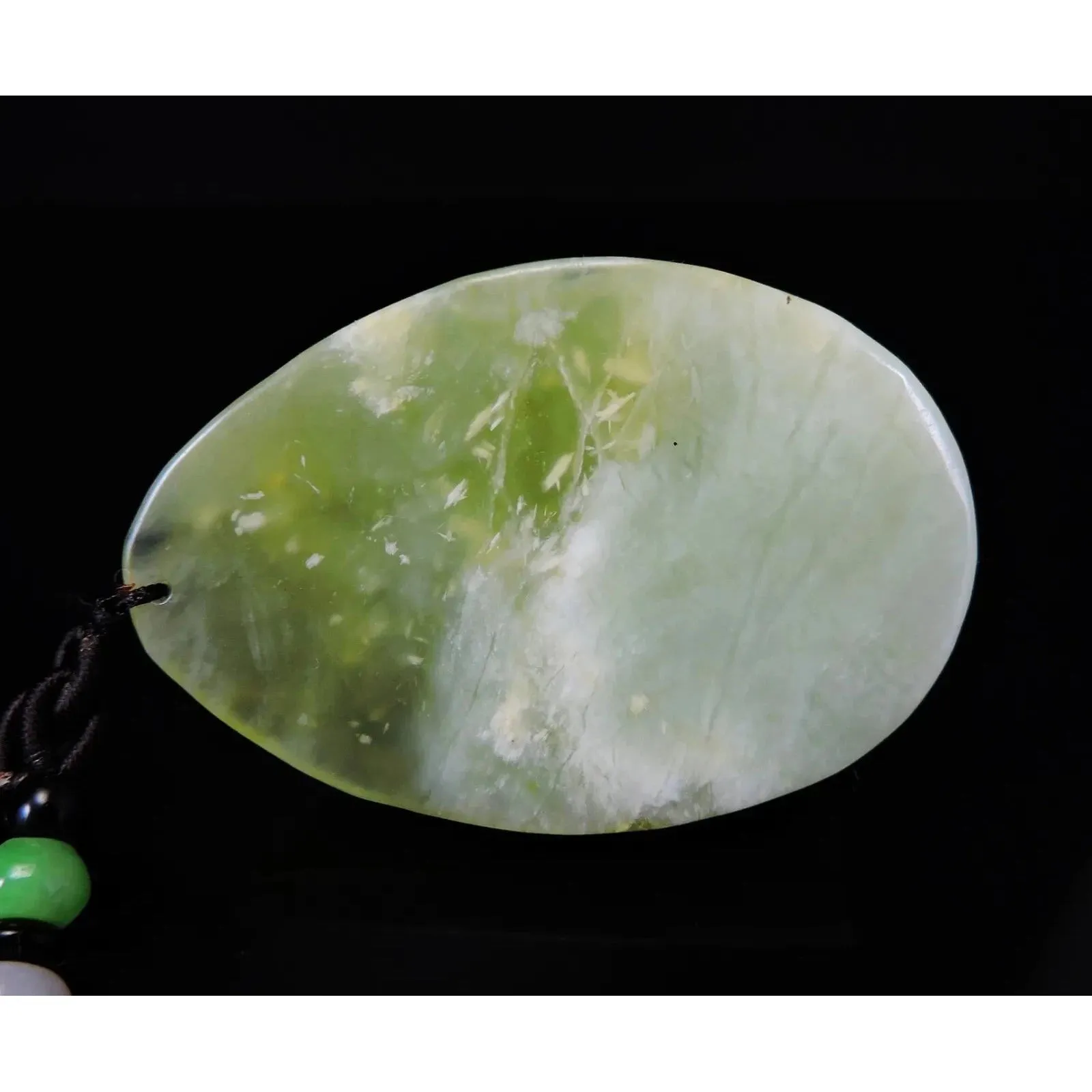 100% Natural Hand-Carved Jade Pendant Jadeite Necklace Buddha