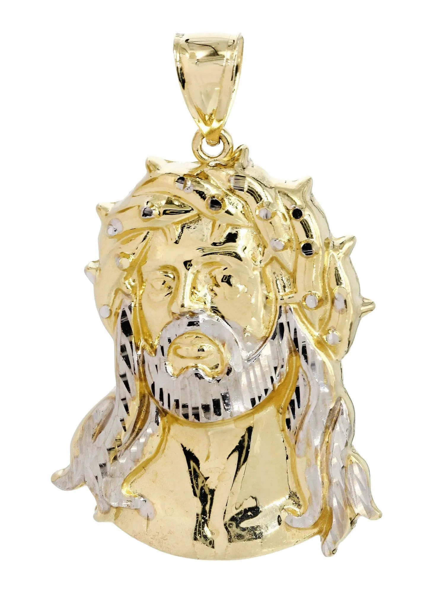 10K Gold Jesus Piece Pendant  |  12.4 Grams