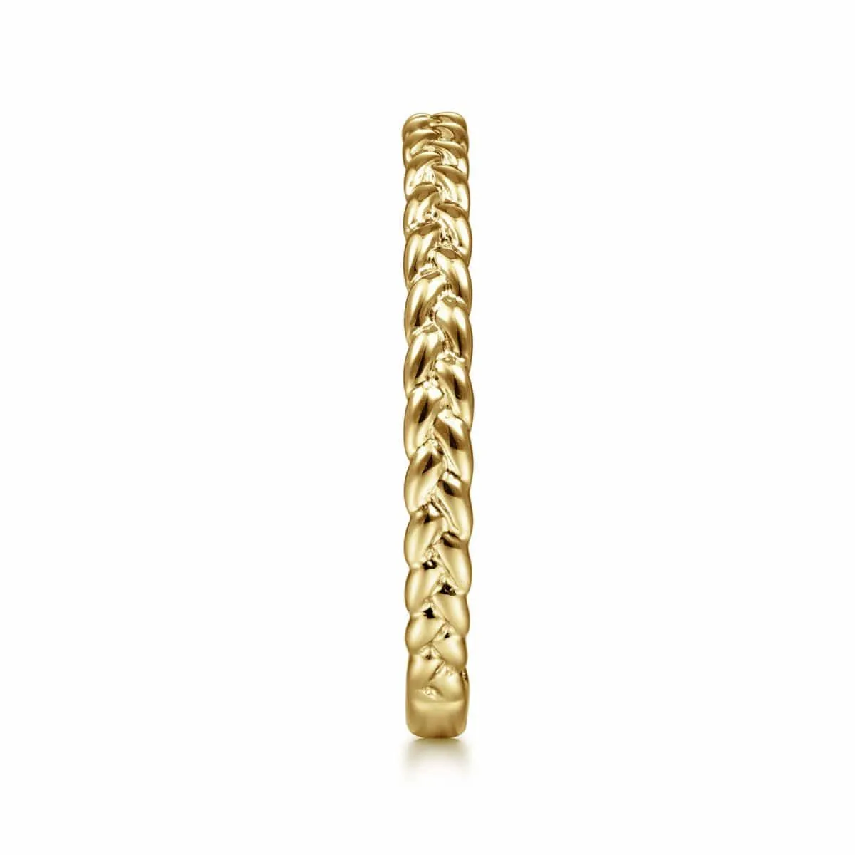 14K Yellow Gold Braided Stackable Ring - LR4910CY4JJJ