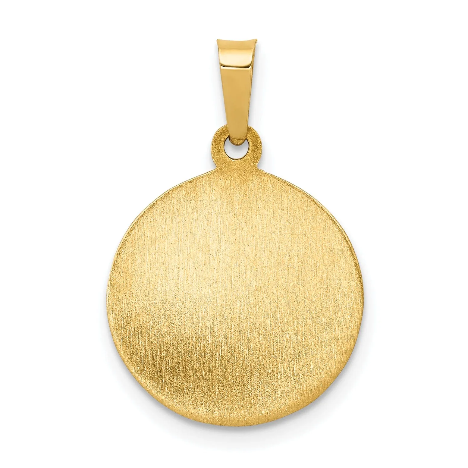 14k Yellow Gold First Communion Medal Pendant