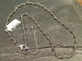 18" - 20" Pyrite, Sterling Silver Necklace