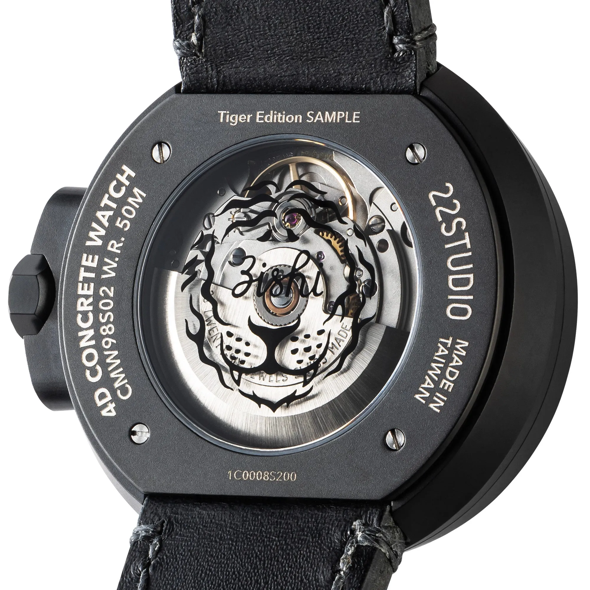 4D Concrete Watch Automatic 45mm Tiger Edition_Shadow