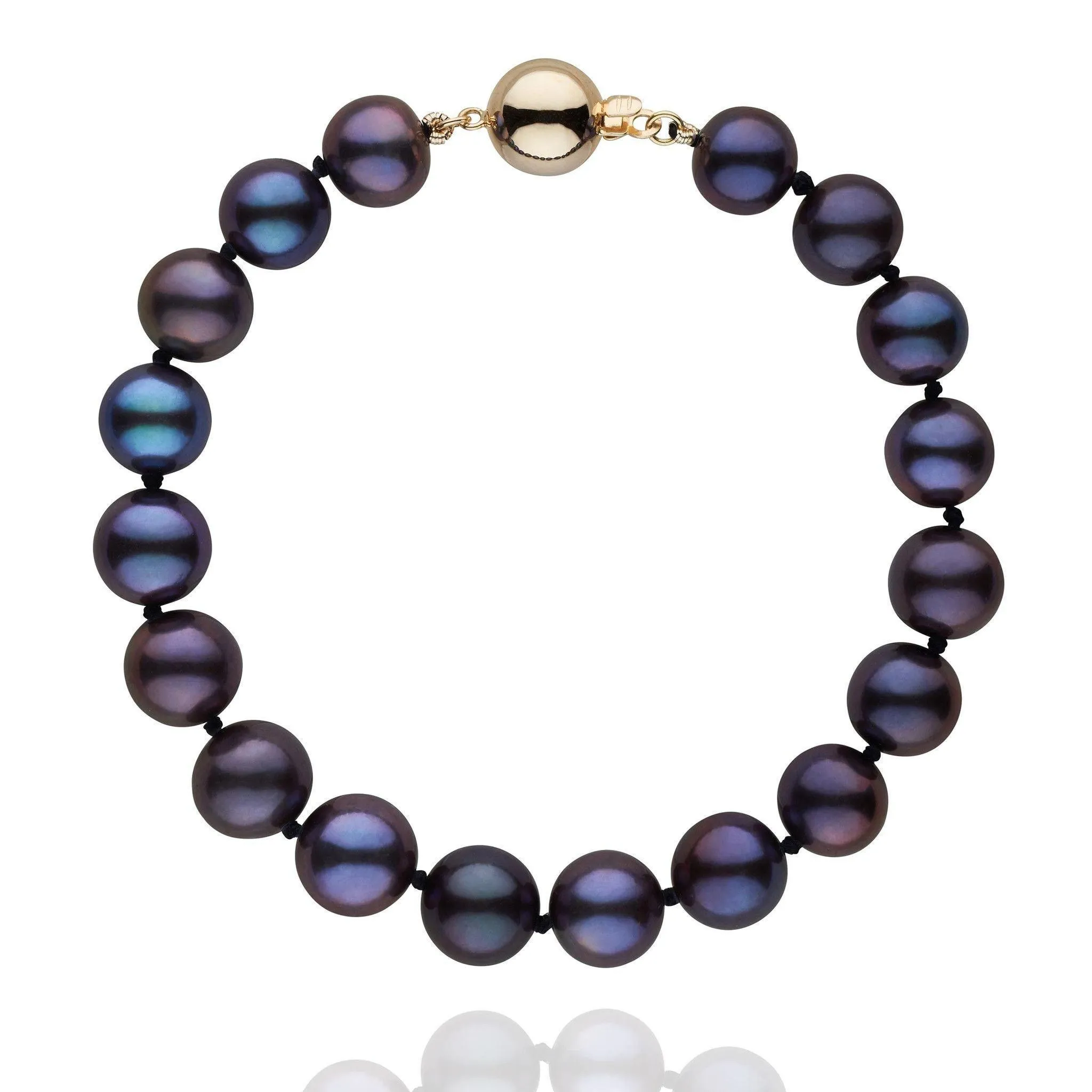 8.5-9.0 mm Black Freshwater AA  Pearl Bracelet