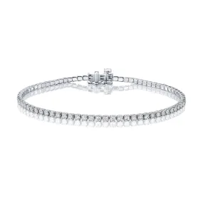 A. Jaffe 14K White Gold 2.01cttw. Diamond Tennis Bracelet