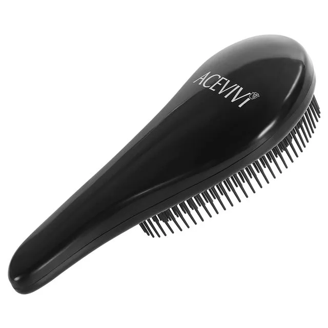 ACEVIVI 2017 Fashion Magic Detangling Handle Shower Anti-Static Hair Brush Comb Salon Styling Tamer Tool Black /Rose Red Women