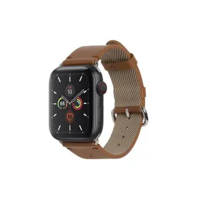 Apple Watch (42/44/SE/45/46/49mm) Native Union Classic Strap Ægte Læder Rem - Brun