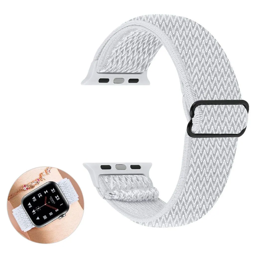 Apple Watch 42mm - 44mm nylon design watch strap - White