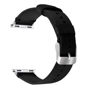 Apple Watch (45mm) simple nylon watch strap - Black