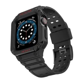 Apple Watch (45mm) TPU watch strap - Black / Black