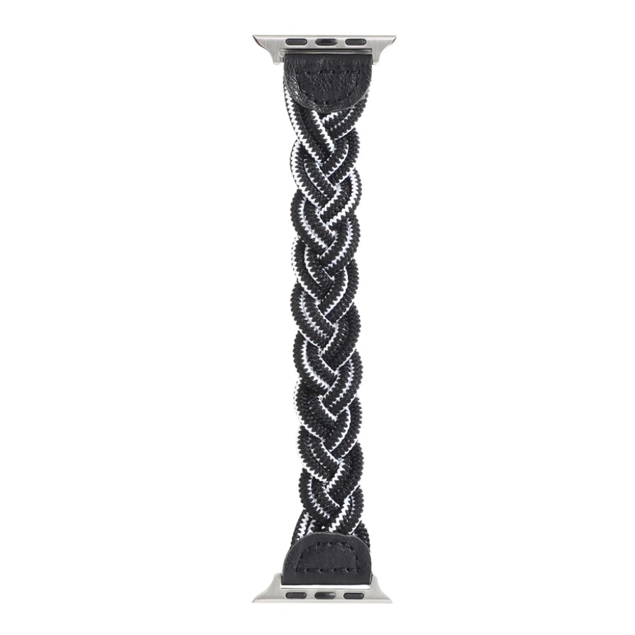 Apple Watch Series 6 / 5 40mm woven style watch band - Black / White Camouflage