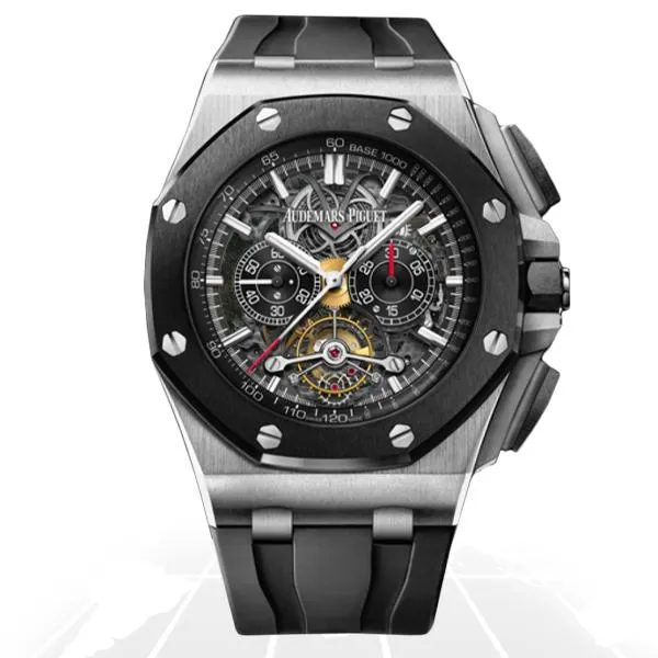 Audemars Piguet	Royal Oak Offshore Tourbillon Chronograph Openworked	26348IO.OO.A002CA.01