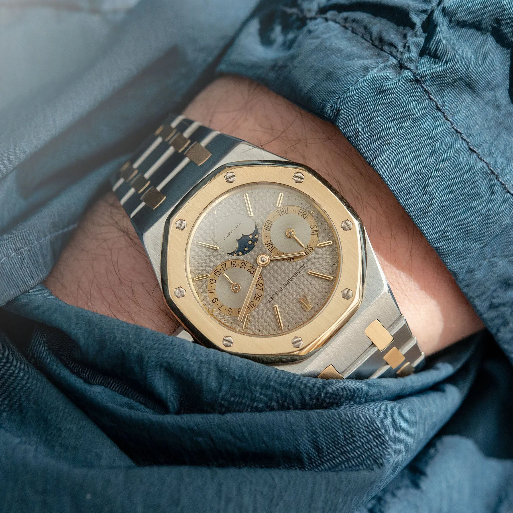 Audemars Piguet Royal Oak Steel and Gold Day Date 25594SA