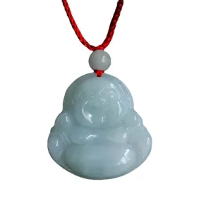 Authentic Natural Jade Pendant, Myanmar Jade Buddha Guanyin