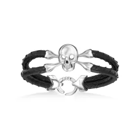 B430 Python Black Silver Skull