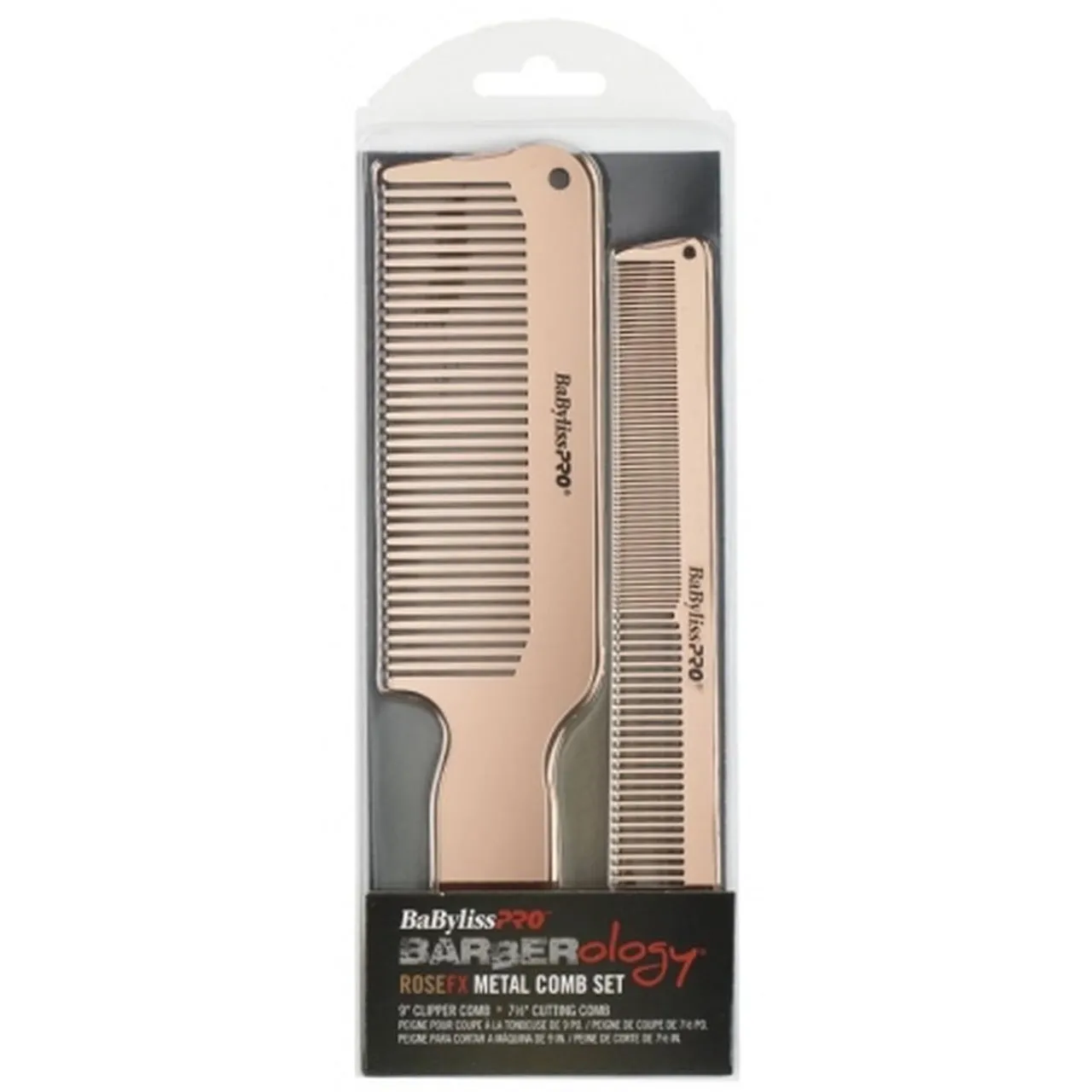 BaByliss Pro BARBERology Rose FX Metal Comb Set