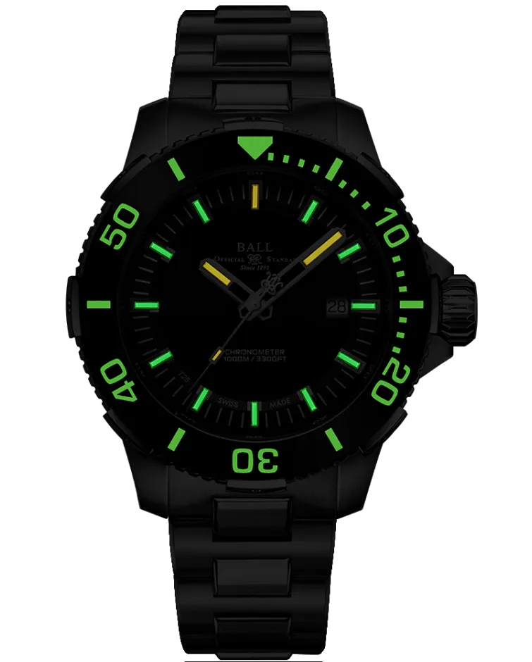 Ball Engineer Hydrocarbon DeepQuest II Ceramic - DM3002A-S3CJ-BK - Green