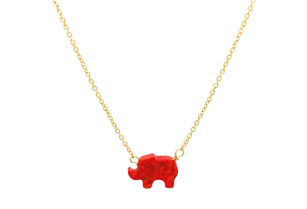 bara boheme | Small "ELEPHANT" Opal Necklace