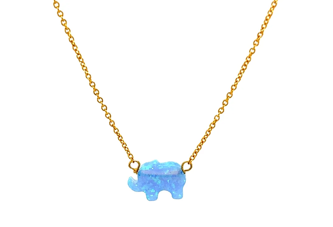 bara boheme | Small "ELEPHANT" Opal Necklace