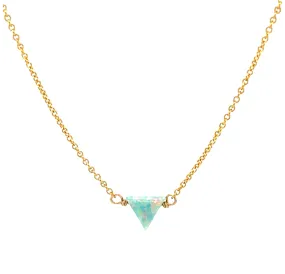 bara boheme | Small "TRIANGLE" Opal Necklace