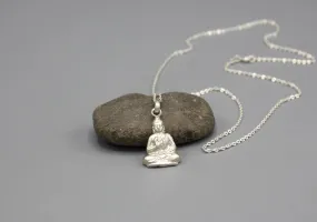 Blessing Buddha Sterling Silver Pendant