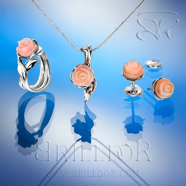 Blush jewellery set