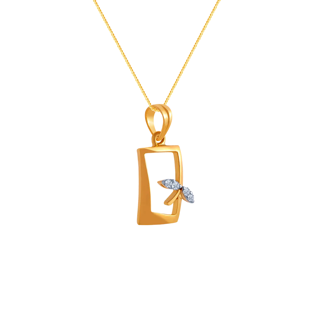 Box Petal Diamond Pendant