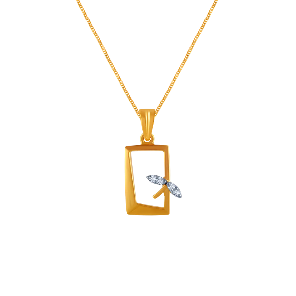 Box Petal Diamond Pendant