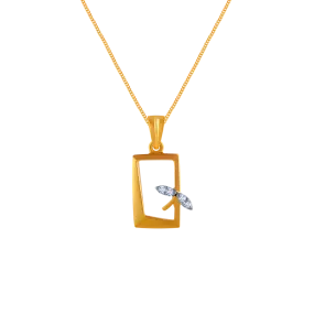 Box Petal Diamond Pendant