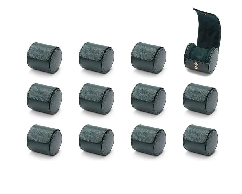 British Racing Green Single Watch Roll - 12 pack