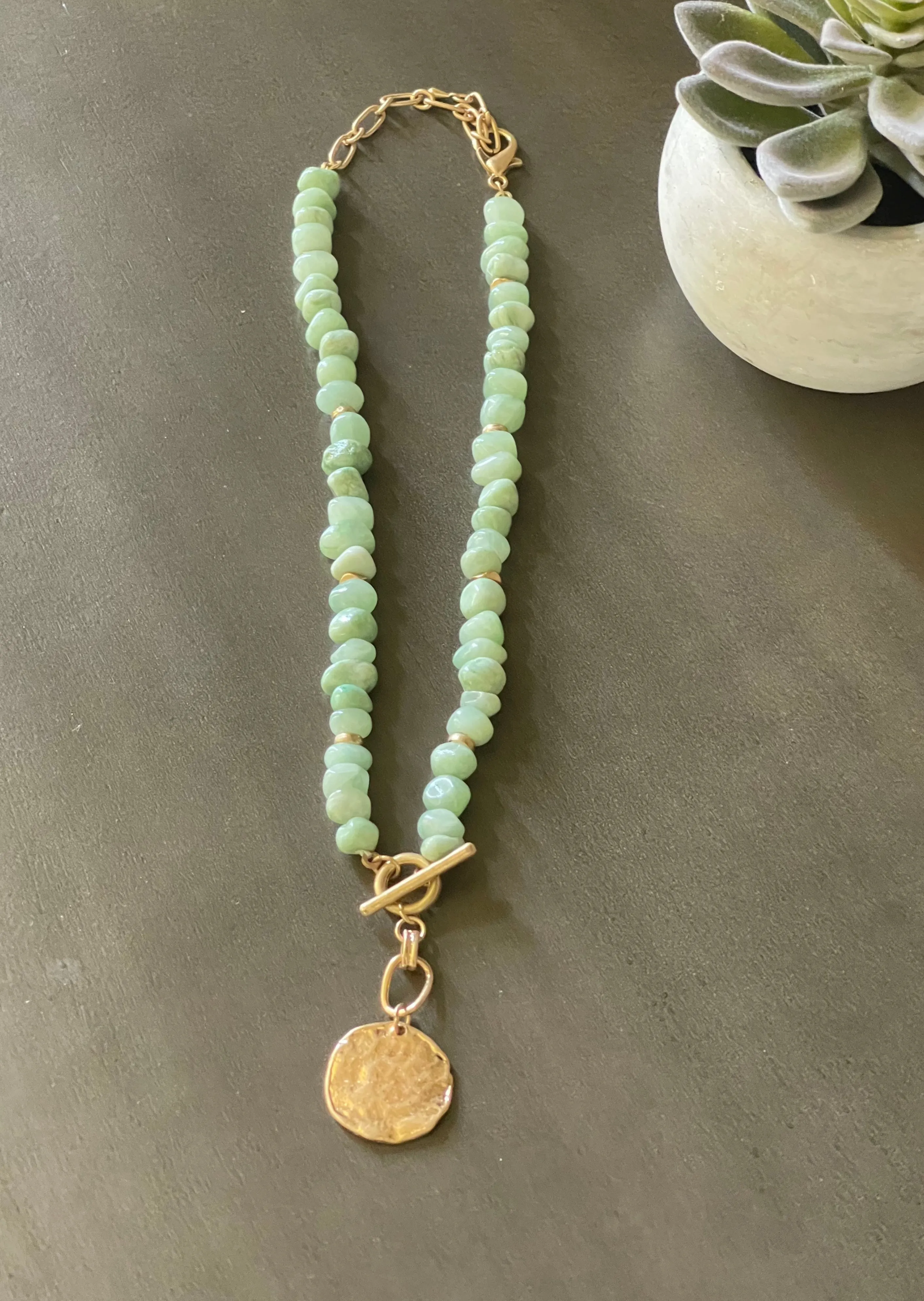 By the Sea Beaded Toggle Necklace