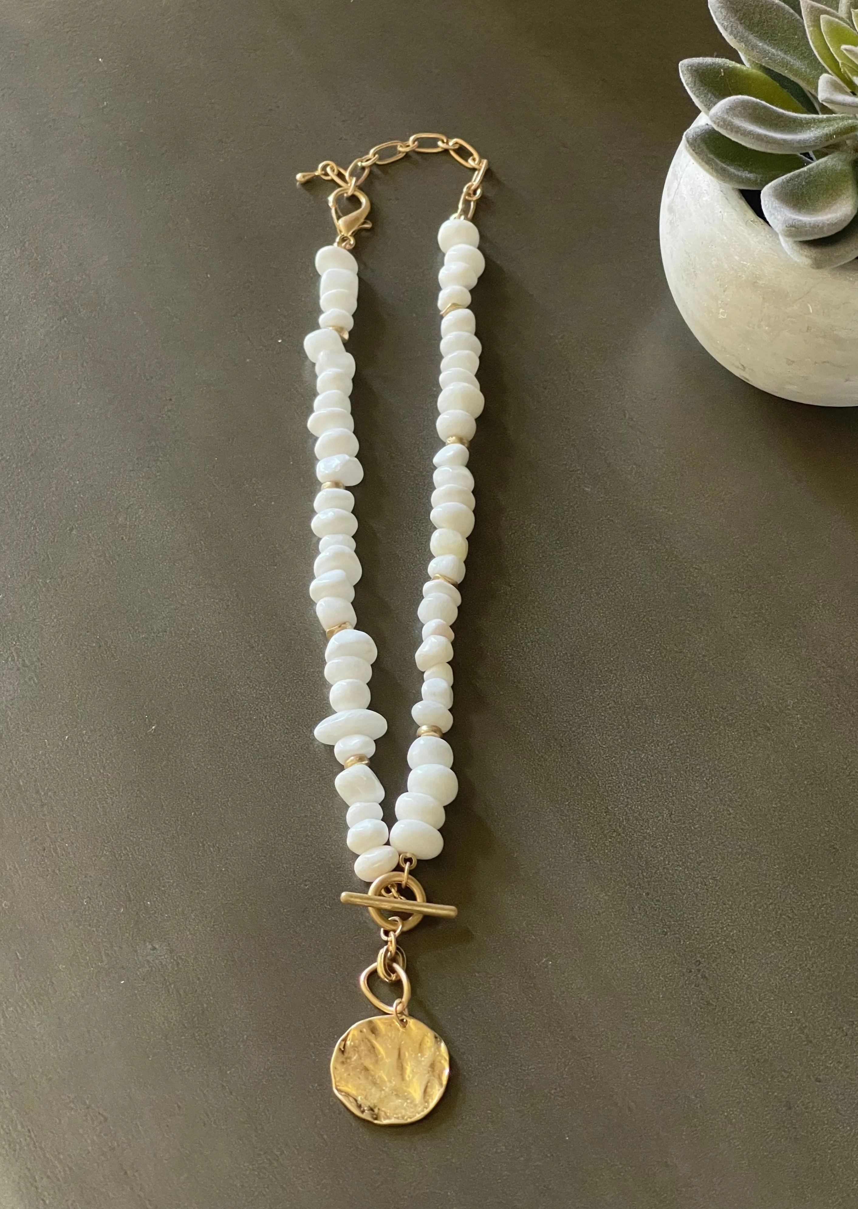 By the Sea Beaded Toggle Necklace