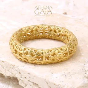 Byzantine Embroidery Stackable River Ring