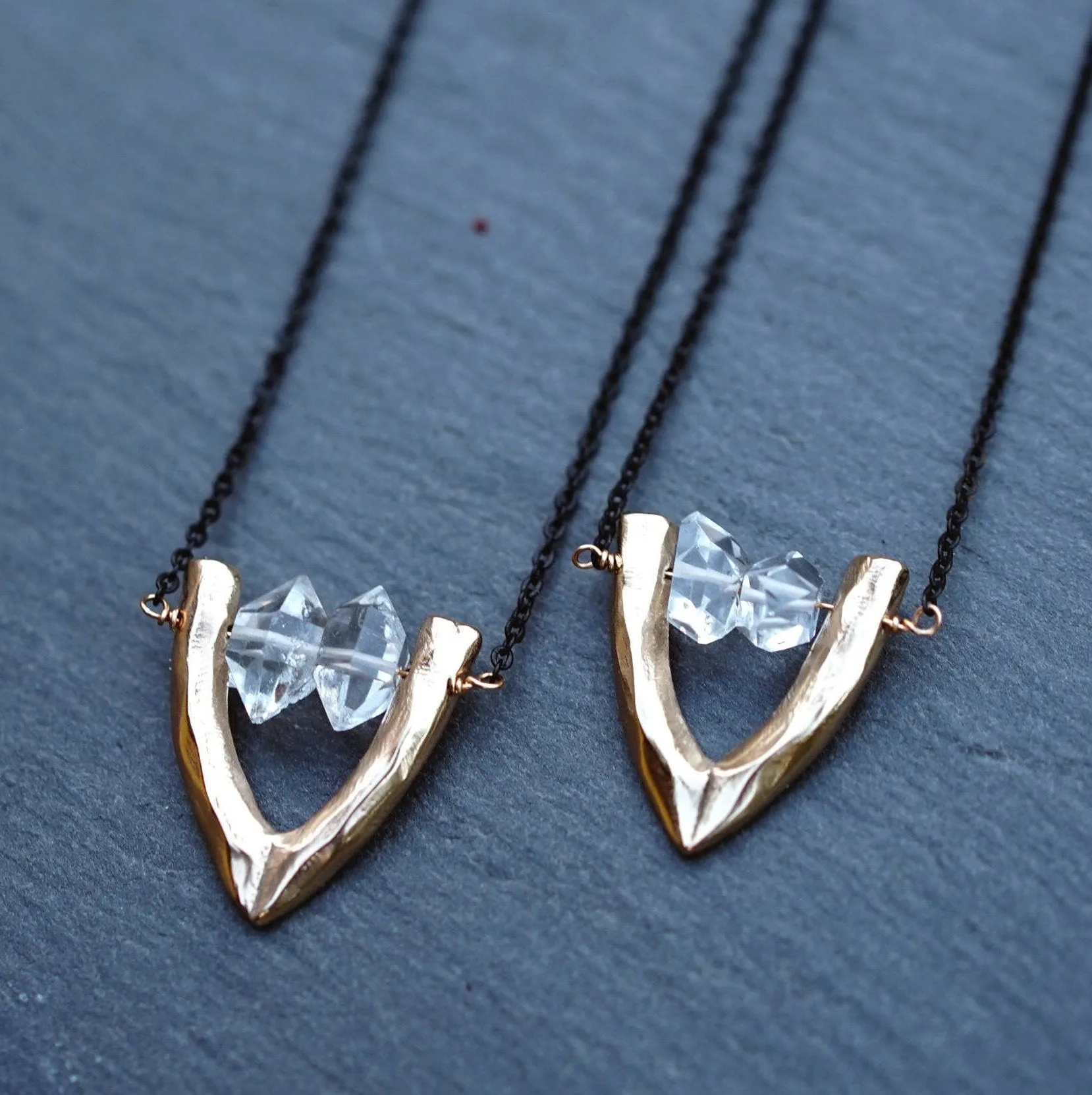 CARA / Herkimer Diamond Crystal Necklace