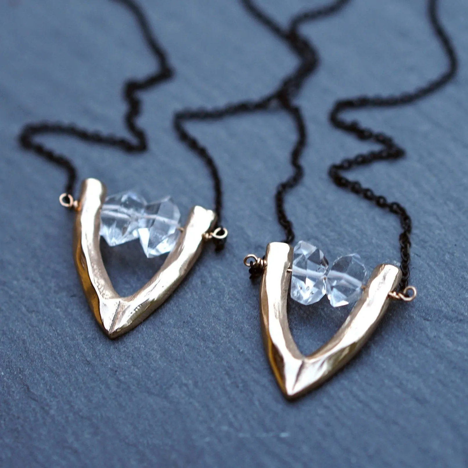 CARA / Herkimer Diamond Crystal Necklace