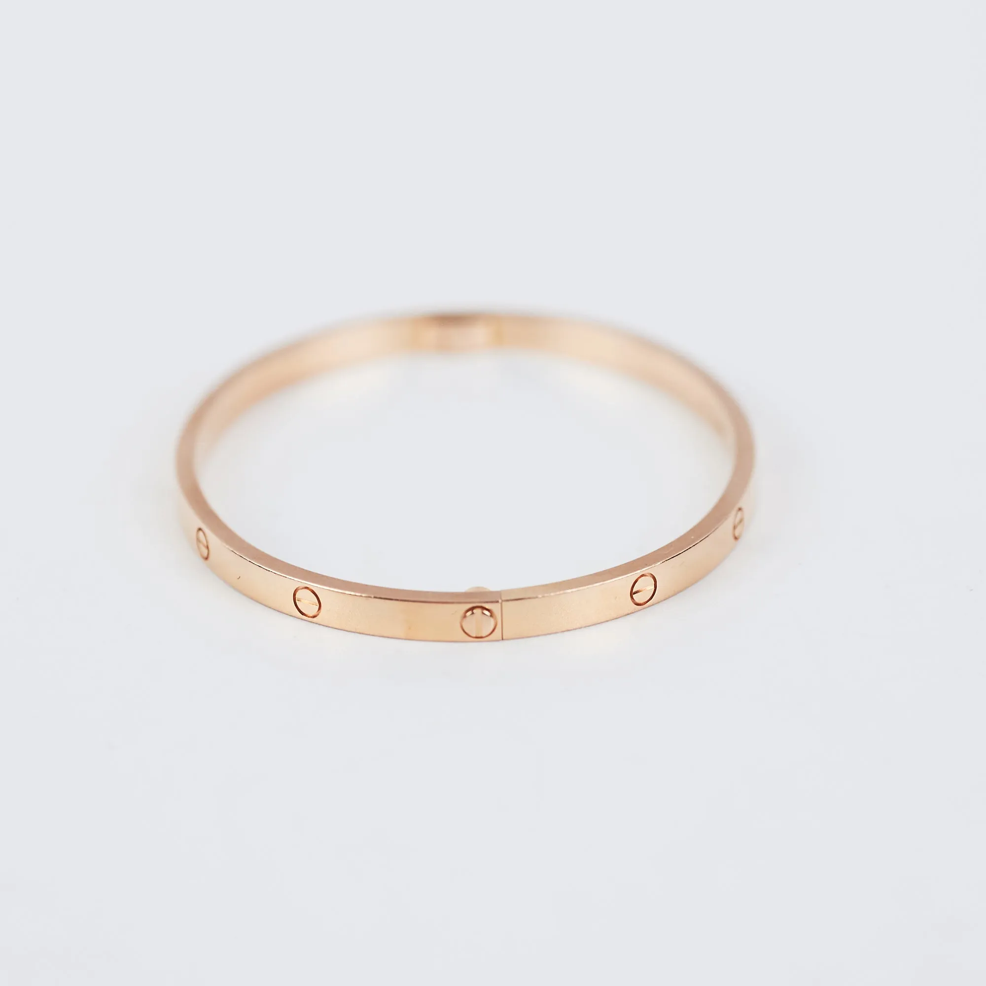 Cartier Love Small Size 17 Rose Gold Bracelet