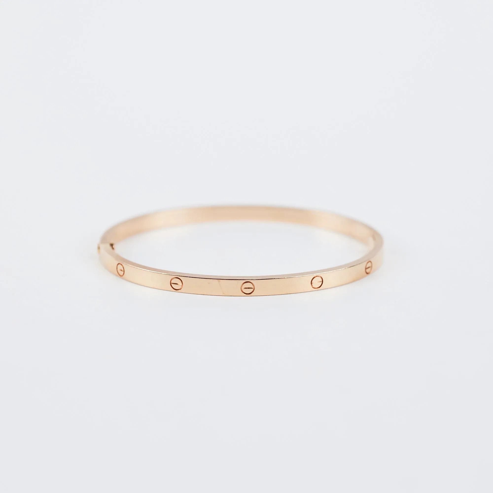 Cartier Love Small Size 17 Rose Gold Bracelet