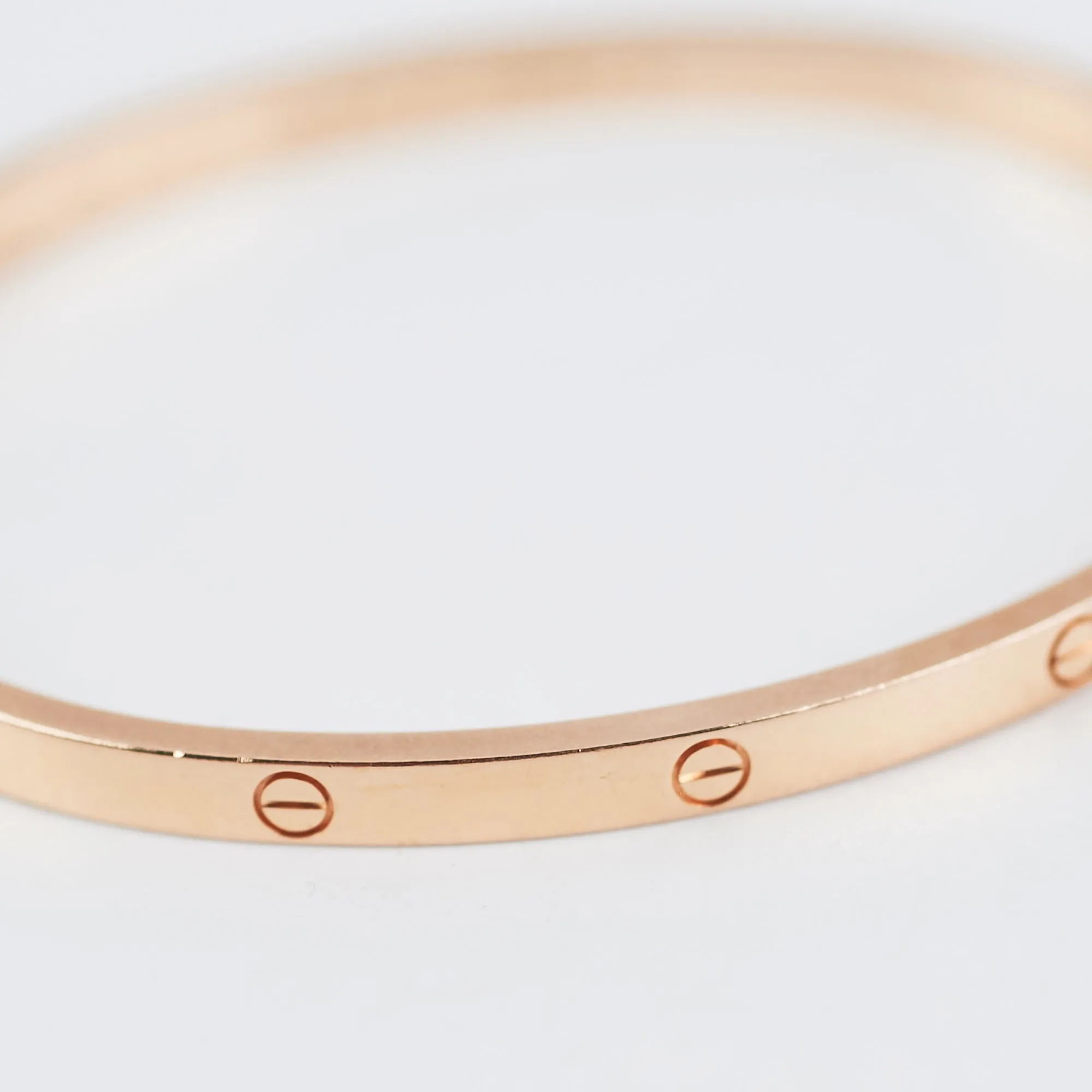 Cartier Love Small Size 17 Rose Gold Bracelet