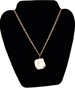 Cassiopeia Authentic Raw Clear Quartz Handmade Pendant Necklace