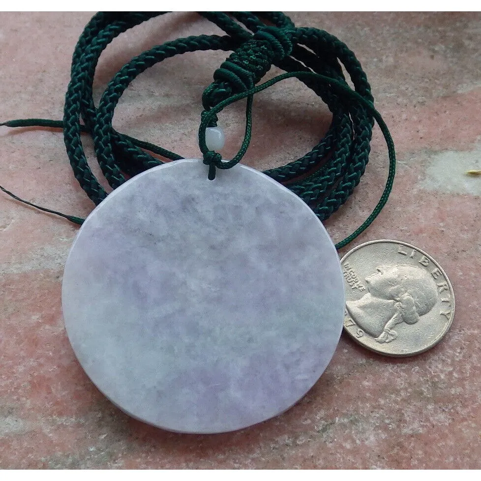 Certified Purple Burma Natural A Jade Jadeite Pendant Tiger Tree Necklace