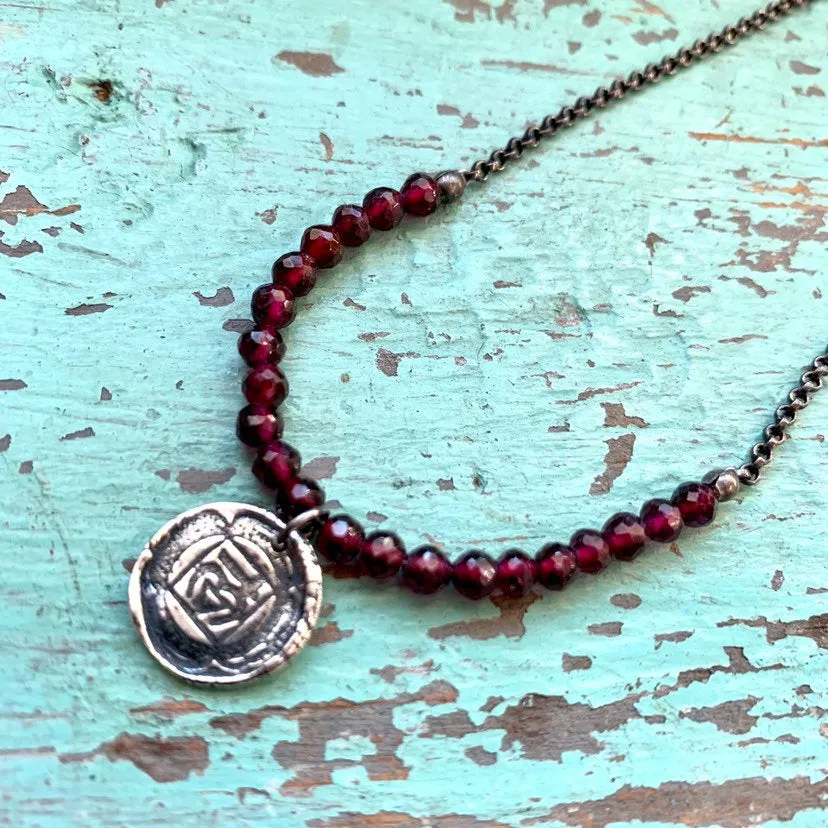 Chakra Kahn: Silver Chakra Necklace with Crystal Strand