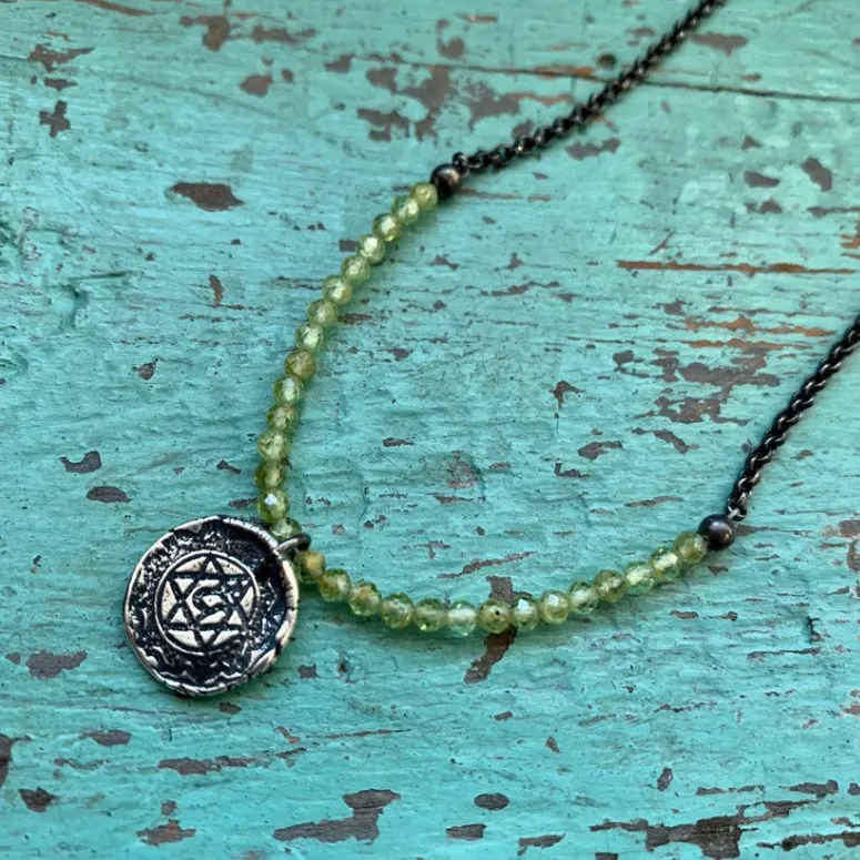 Chakra Kahn: Silver Chakra Necklace with Crystal Strand