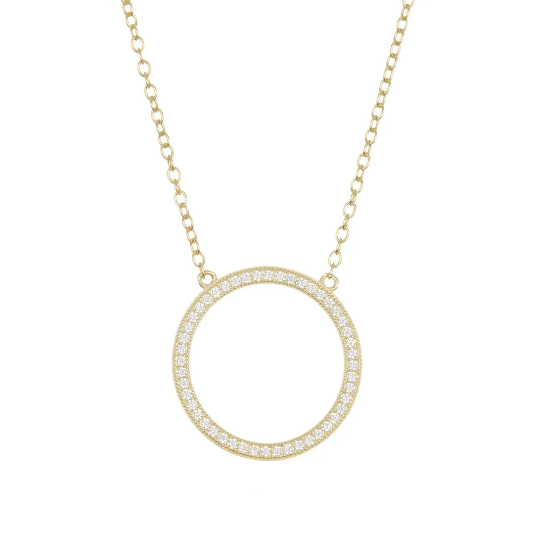 Circular Necklace silver gold