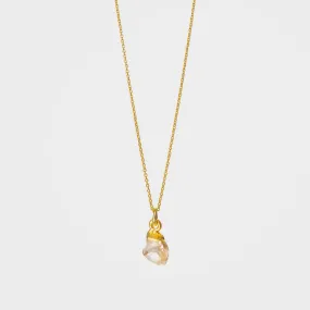 Citrine Raw Pendant Necklace - Healing Crystal Jewellery | By Lunar James