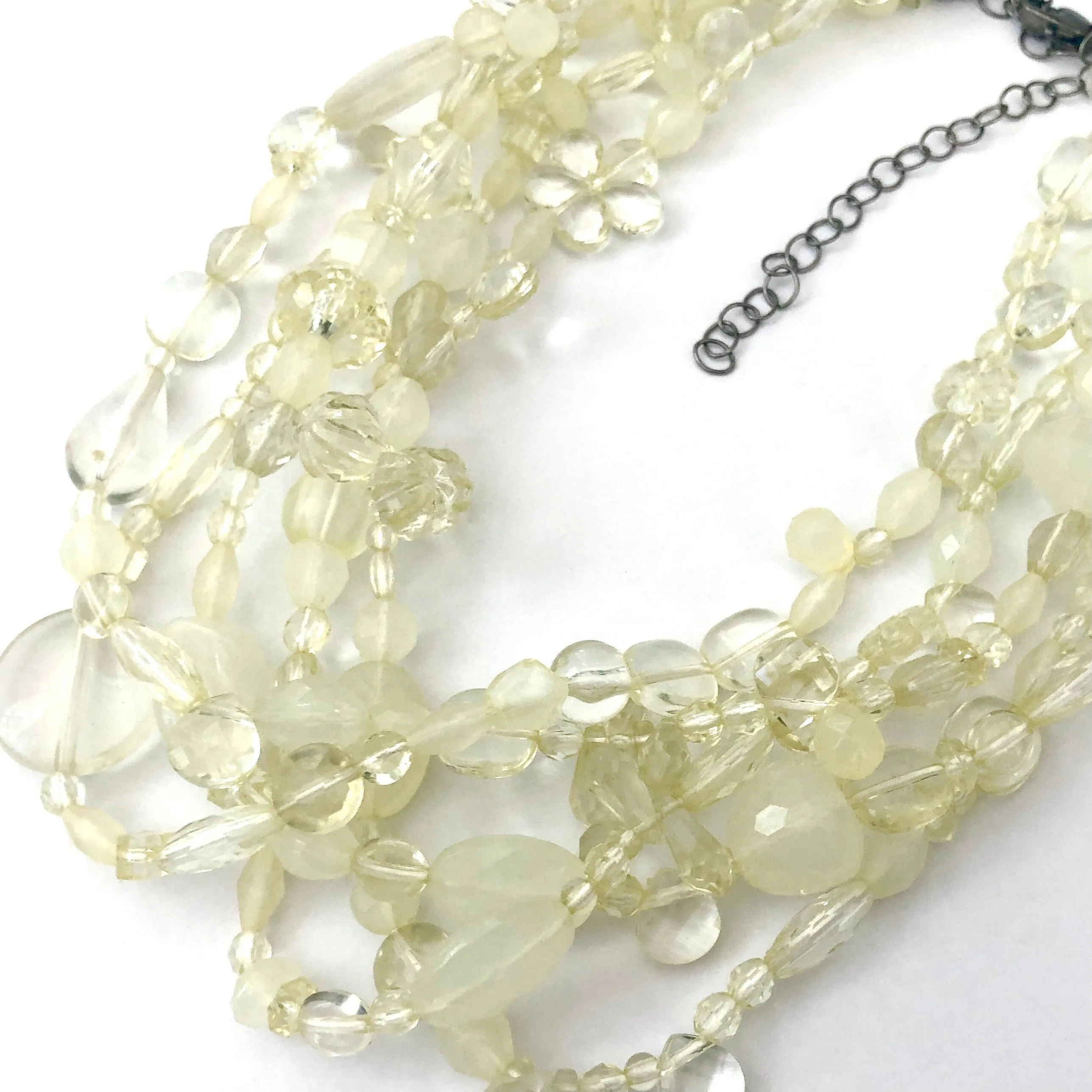 Citrine Yellow Mixed Lucite Sylvie Necklace*