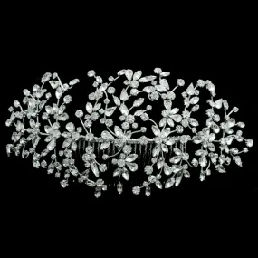 Classic Clear Crystals Rhinestone Wedding Headband  Hair Jewelry Headpiece