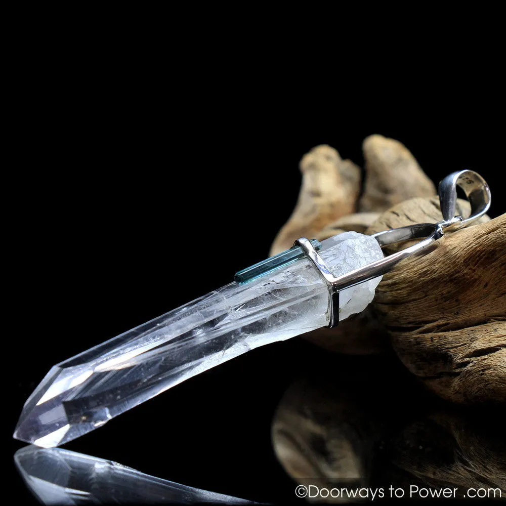 Colombian Lemurian Seed Pleiaidan Starbary Crystal Pendant