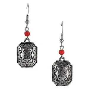 CONCHO & RED EARRINGS