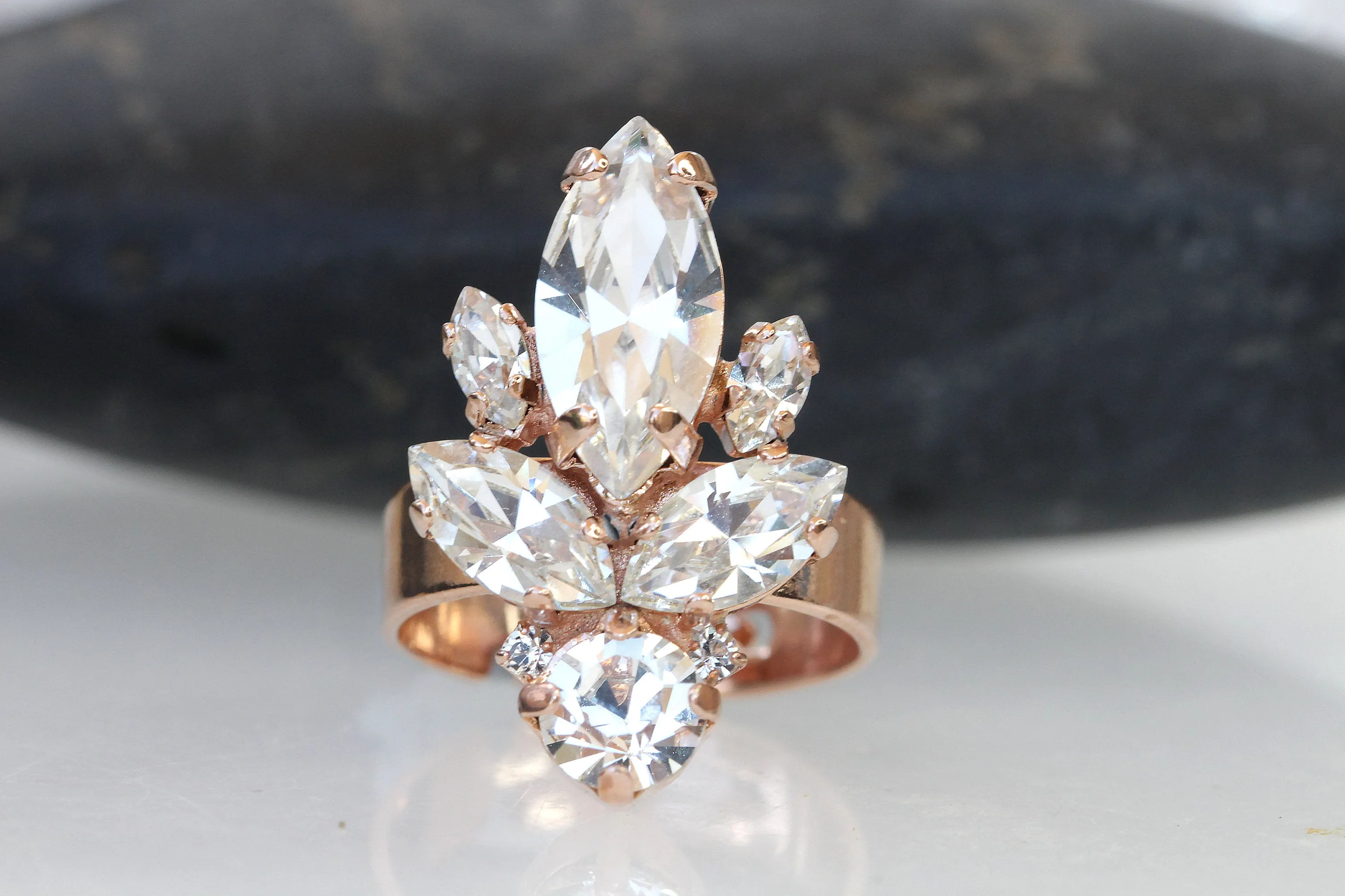 CRYSTAL BRIDAL RING