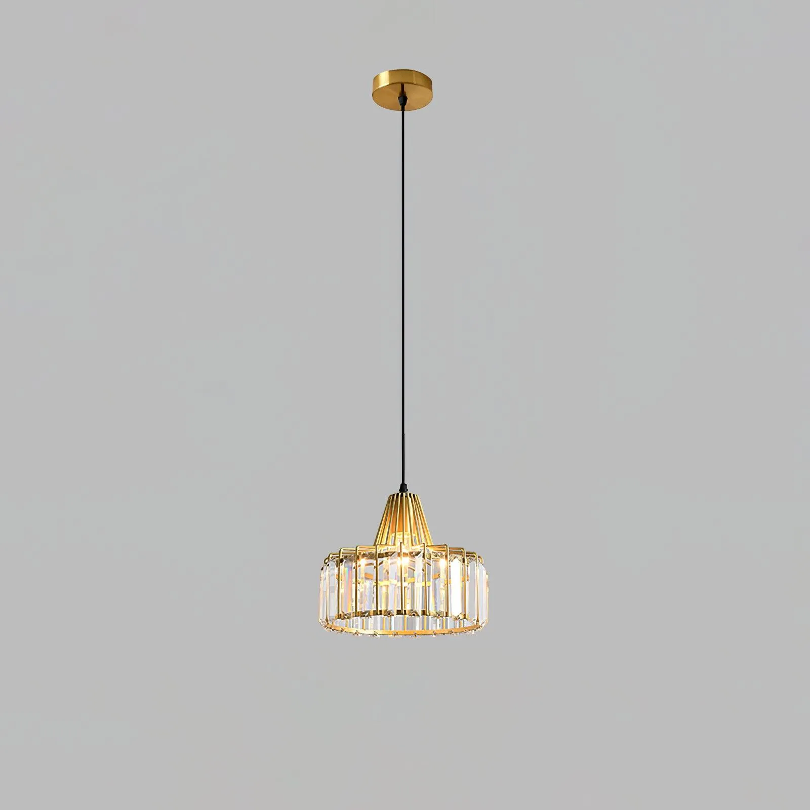 Crystal Drum Pendant Lamp