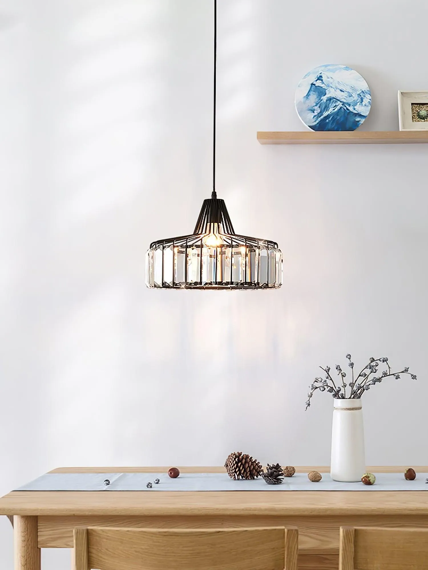 Crystal Drum Pendant Lamp